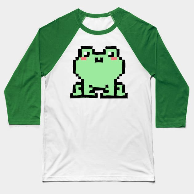 frogge Baseball T-Shirt by AlienClownThings